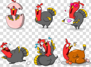 Turkey Cartoon Thanksgiving   ไก่ งวง การ์ตูน  HD Png Download