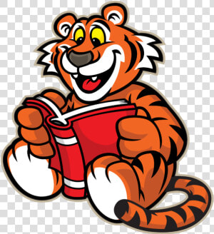 Tiger Reading A Book Clipart Free Library Free Tiger   Tiger Reading A Book  HD Png Download