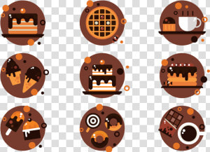 Chocolate Icons Vector   Icone Confeitaria Png  Transparent Png