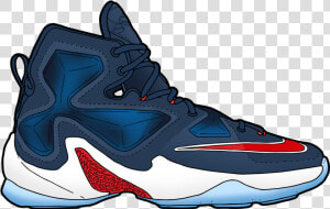 Nike Zoom Lebron Xiii Usa Olympics Lebron James Lj23   Basketball Shoe  HD Png Download