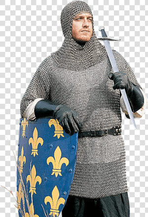 Mail Armor Coif Chain Mail Medieval Armor   Png Download   Knight In Chainmail Armour  Transparent Png