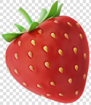 •strawberry Emoji 🍓   Emoji Strawberry  HD Png Download