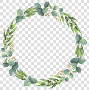 Green Leaf Wreath Decoration Simple And Transparent  HD Png Download