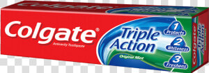 Triple Action Toothpaste Only Toothpaste Maglens Lg   Colgate Toothpaste Triple Action 175g  HD Png Download