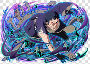 Transparent Zetsu Png   Obito Uchiha Naruto Blazing  Png Download