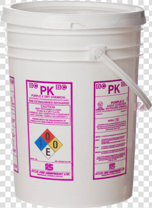 Ulc Classified Purple k Dry Chemical  50 Lb Pail   Plastic  HD Png Download