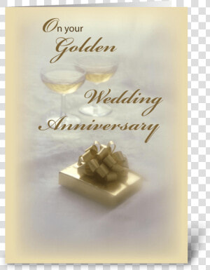 Golden Wedding Anniversary Greeting Card   Wedding  HD Png Download