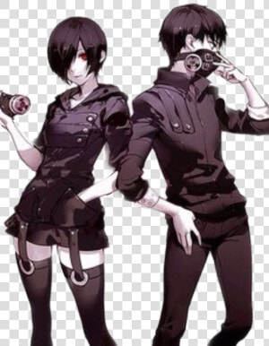  touka  kirishima  toukakirishima  ken  kenkaneki  kaneki   Ken Kaneki X Touka  HD Png Download