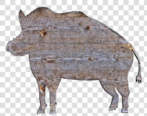 Boar  Holzfigur  Figure  Wood  Animal  Cut Out  Sawn  HD Png Download