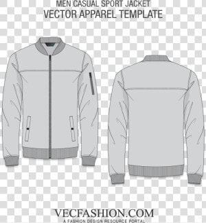 Transparent Black Sweater Png   Template Jaket Bomber Vector  Png Download