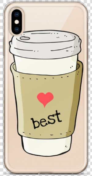 Best Friends Coffee And Donuts Iphone Case For All   Cartoon  HD Png Download