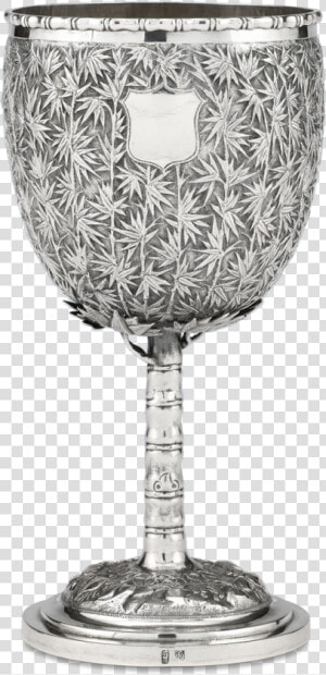 Chinese Export Silver Goblet   Chinese Antique Silver Glass  HD Png Download