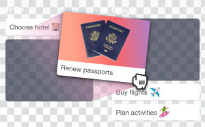 Plan Your Trip With Trello   Us Passport  HD Png Download