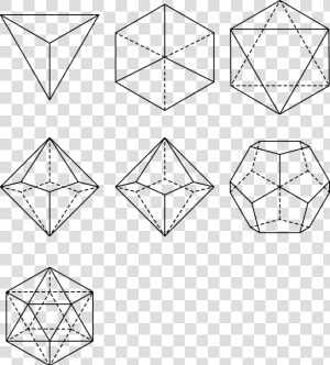 Dice  Platonic Solids  Polyhedral  D4  D6  D12  D10   Polyhedral Dice Vector  HD Png Download