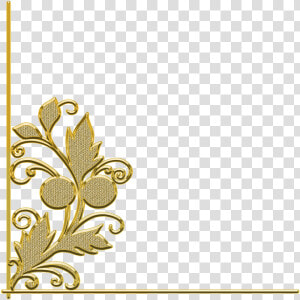 Golden Pattern Decor   Transparent Background Border Gold Frame Png  Png Download