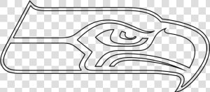 Cool Designs Simple Large Size Of Cool Logos Designs   Seahawks Logo Line Art  HD Png Download