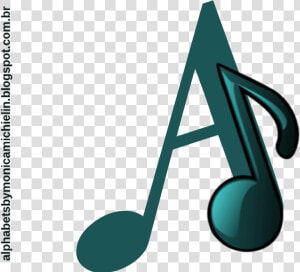  colcheia Nota Musical Alfabeto Png    Letras Con Notas Musicales  Transparent Png