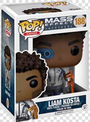 Funko Pop Games Mass Effect Andromeda Liam Kosta   Liam Kosta Funko Pop  HD Png Download