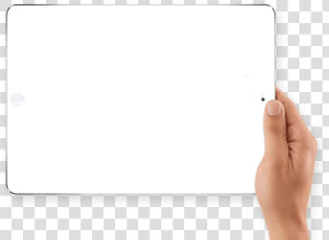 A Hand Holding A Tablet   Png Download   Hand  Transparent Png