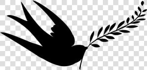 Peace Dove Clipart Leaf Clip Art   Peace Dove Silhouette Png  Transparent Png