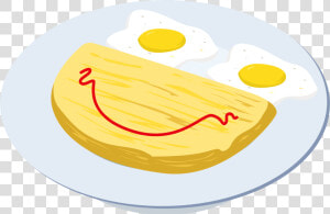 Bacon Vector Egg   Fried Egg  HD Png Download