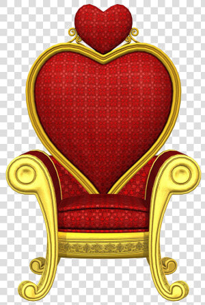 Armchair Png Transparent Image   Trono Rojo Reina  Png Download