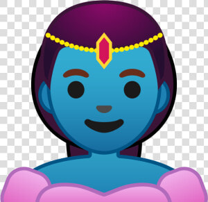 Woman Genie Icon   Android Genie Emoji  HD Png Download