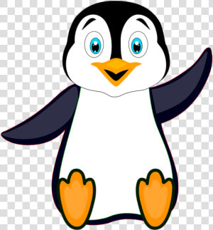 Flightless Bird wing beak   Cartoon Penguin  HD Png Download