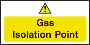 Gas Isolation Point Sign Title Gas Isolation Point   Sign  HD Png Download