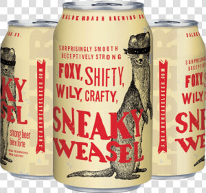 Despite Claims On The Can That It Is Brewed By Balderdash   Sneaky Weasel Beer  HD Png Download