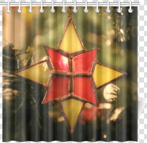 Vintage Christmas Ornament Shower Curtain 72 X72   Shower Curtain  HD Png Download