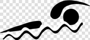 Swimming Clip Art   Swimming Black And White  HD Png Download