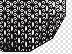 Kaleidoscope Placemat In Black   Pressed Vinyl Kaleidoscope Round Placemat Black  HD Png Download