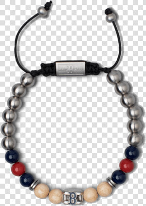 Boston Red Sox Square Macrame Bracelet 8mm   Choker  HD Png Download