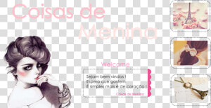 Vindos Ao Meu Blog       Girl  HD Png Download