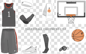 Basketball Equipment   Basketball Equipment List  HD Png Download