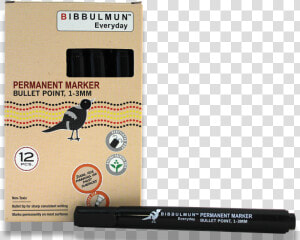 Permanent Marker Bullet Point 12 pack Black   Black Cat  HD Png Download