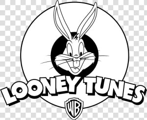 Looney Tunes Logo Black And White   Looney Tunes Logo Drawing  HD Png Download