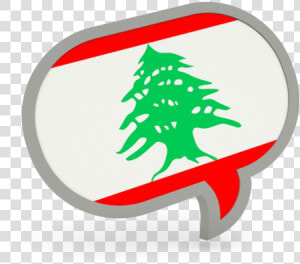 Speech Bubble Icon   Lebanon Flag  HD Png Download