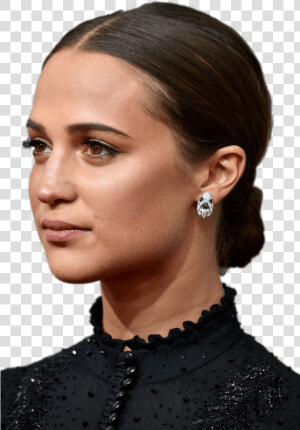 Alicia Vikander Chignon   Alicia Vikander Hair Updo  HD Png Download