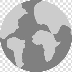 Earth Pangaea Globe Continent Antarctica   Cartoon Drawing Simple Earth  HD Png Download