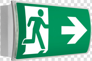 Transparent Green Street Sign Png   Emergency Exit Right Sign  Png Download