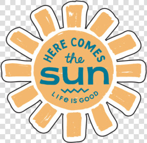 Here Comes The Sun Small Die Cut Decal   Here Comes The Sun Sticker  HD Png Download