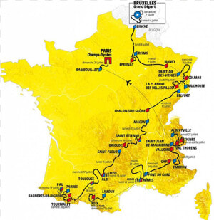 Tour De France 2019 Trasa  HD Png Download