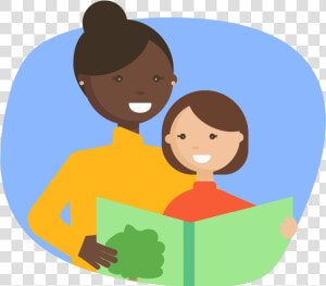 Woman Reading A Book To A Child   Connecting With Others Png  Transparent Png