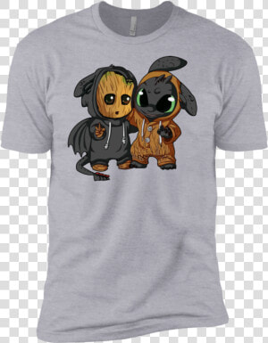 Baby Groot And Toothless Shirt   Groot And Toothless Jacket  HD Png Download