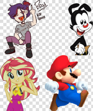  supermario  supermariobros  yakko  animaniacs  sunsetshimmer   Wakko Yakko Y Dot  HD Png Download