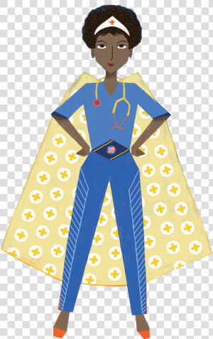 Nurse With Cape   Superhero Nurse  HD Png Download