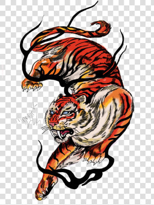 Tiger Tattoos Png Free Download   Tiger Tattoo Png  Transparent Png