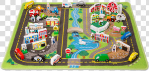 Melissa And Doug Deluxe Road Rug Play Set  HD Png Download